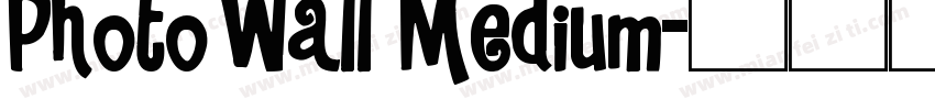 PhotoWall Medium字体转换